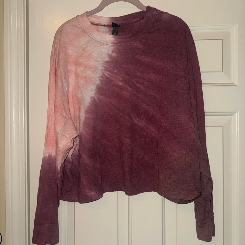 Wild Fable Pink and Purple Long Sleeve Tee